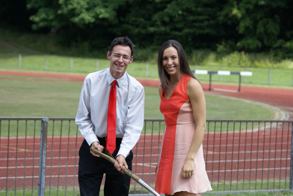 Councillor Damian Talbot with Olympic Silver Medalist Samantha Murray