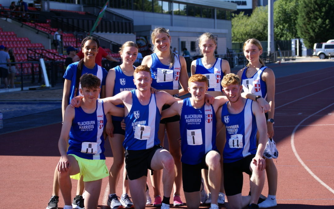 Harriers Win the Premier West Division at Wigan – Wilmlsow 10k with Nick & Agatha wins at Burnley 10k Junior Races