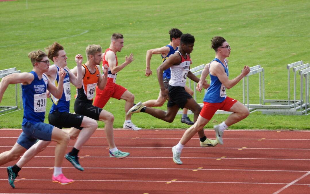 Harriers Win 5 Gold & 2 Bronze Medals at Northern T&F Championships – Daniel sets new 5000m PB at BMC – Top 5 for Marc at Boulsworth – Theo Wins Grand Prix Series – Lottie 2nd at Arncliffe