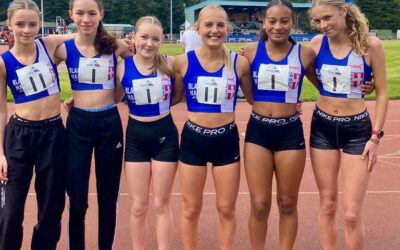Home & away with the Harriers Throws Athletes – Dexta and Isabel Win AoC National Champs – Rebecca Wins Blackpool 5k – Millie 2nd in Region at Mini-Marathon – Matt & Katie run London Marathon – Theo at Duddon Dash FRA Junior Champs – Harriers 3rd in first UKYDL (LAG) Match of the season