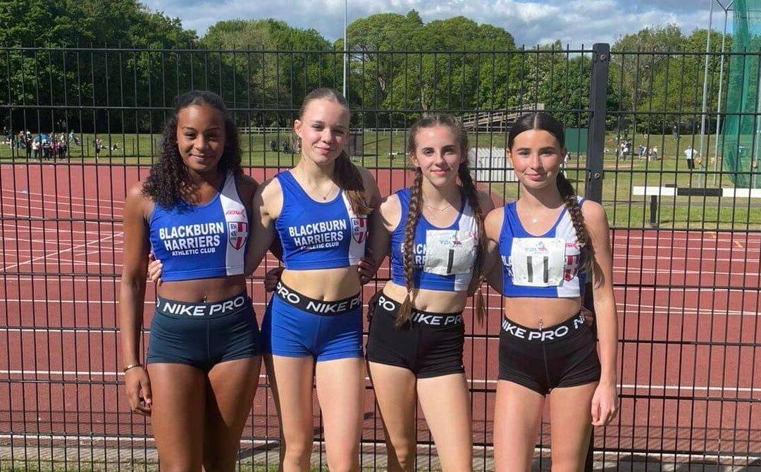 Harriers win UKYDL (LAG) Match & U15 Girls 4 x 100m team break Club Records