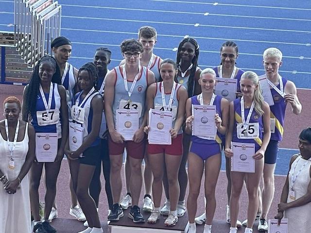 Gold & Bronze for Charlie & Millee at English Schools – Millie runs 800m PB at English Schools – Isabel sets new 3000m PB at BMC – Daniel & Andy 2nd and 3rd at Lostock 5k – Vikki 2nd at Towneley 10k