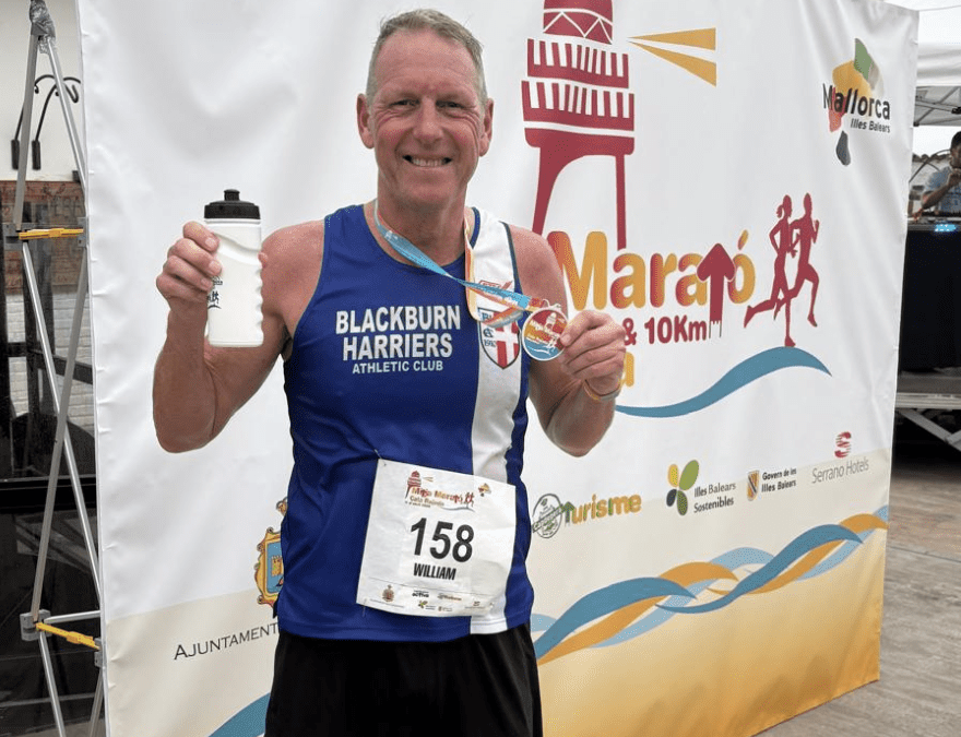 David Wins 1500m in the US – Wins & PB’s for Harriers at Combined Events – Leah Wins Stanhill Trail Race – Andrew 3rd V55 in Spanish Half-Marathon
